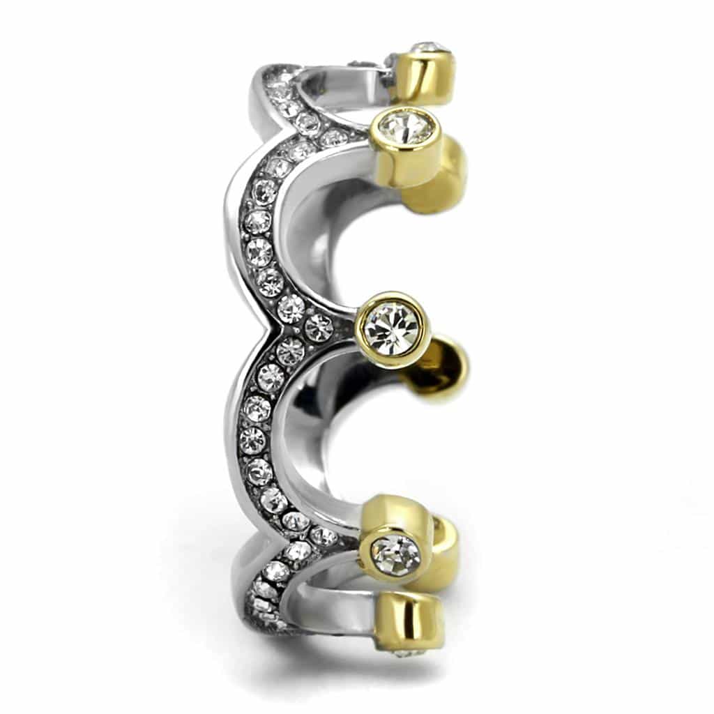 Stainless Steel Crown Tiara Ring | The Stainless Jewelry view 8