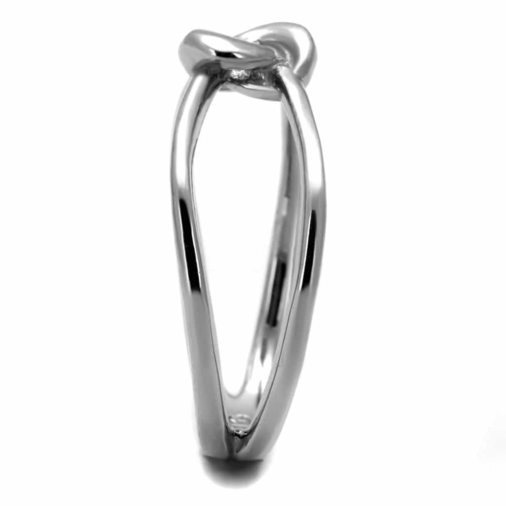Stainless Steel Polished Love Knot Ring | The Stainless Jewelry view 8