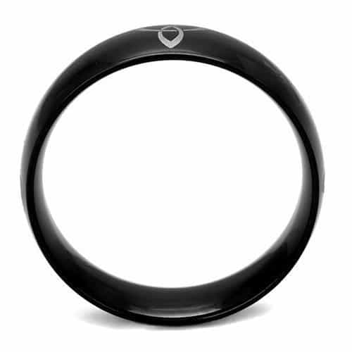 Stainless Steel Black IP Celtic Trinity Knot Engraved Ring view 7