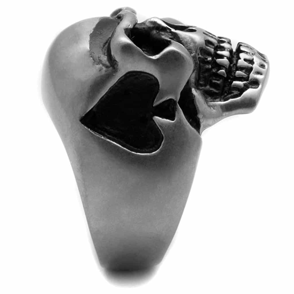 Stainless Steel Skull Helmet Visor Large Dome Ring view 8