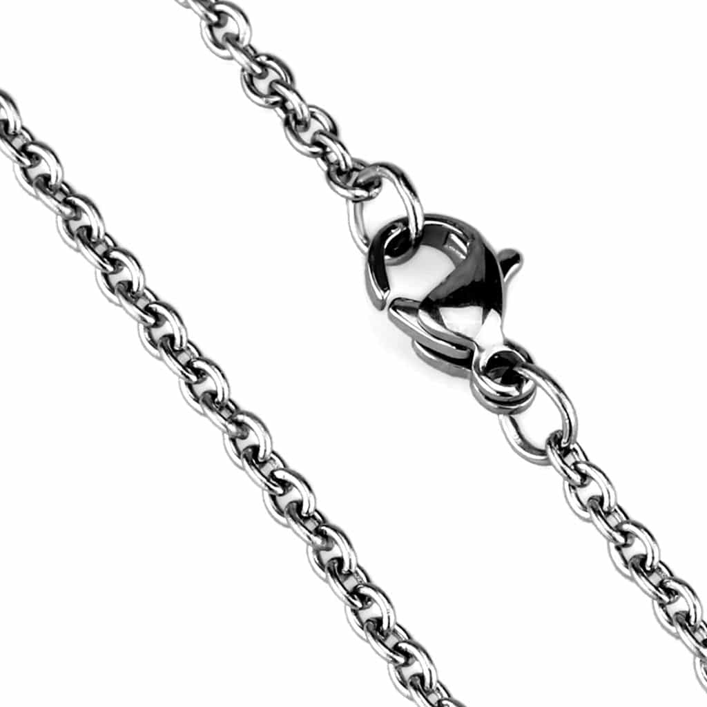 Stainless Steel Silver Cable Fine Necklace view 5