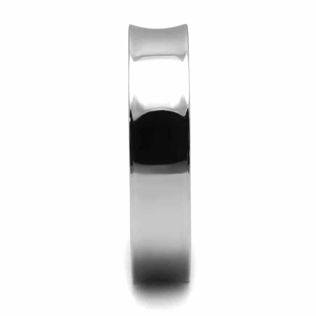 Stainless Steel Polished Smooth High Polish Plain Ring view 11