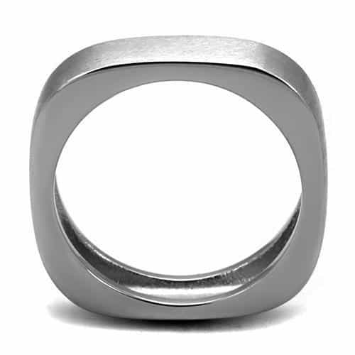 Stainless Steel Brushed Satin Plain Comfort Fit Band Ring view 7