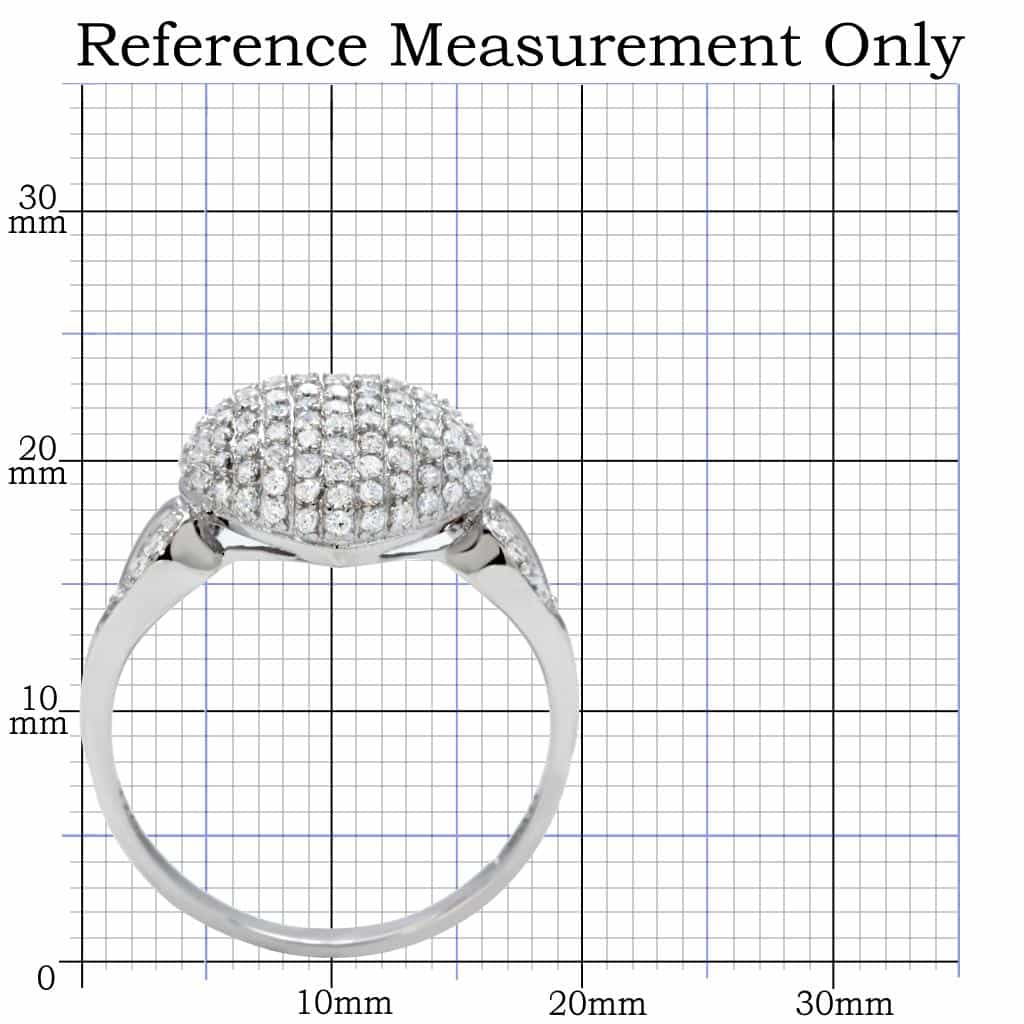 Sterling Silver CZ Pave Heart Ring | The Stainless Jewelry view 7