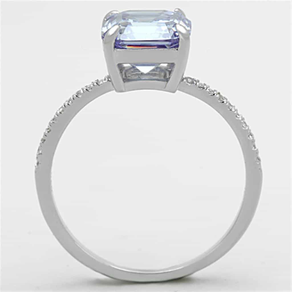 Sterling Silver Oval Halo Setting | The Stainless Jewelry view 3