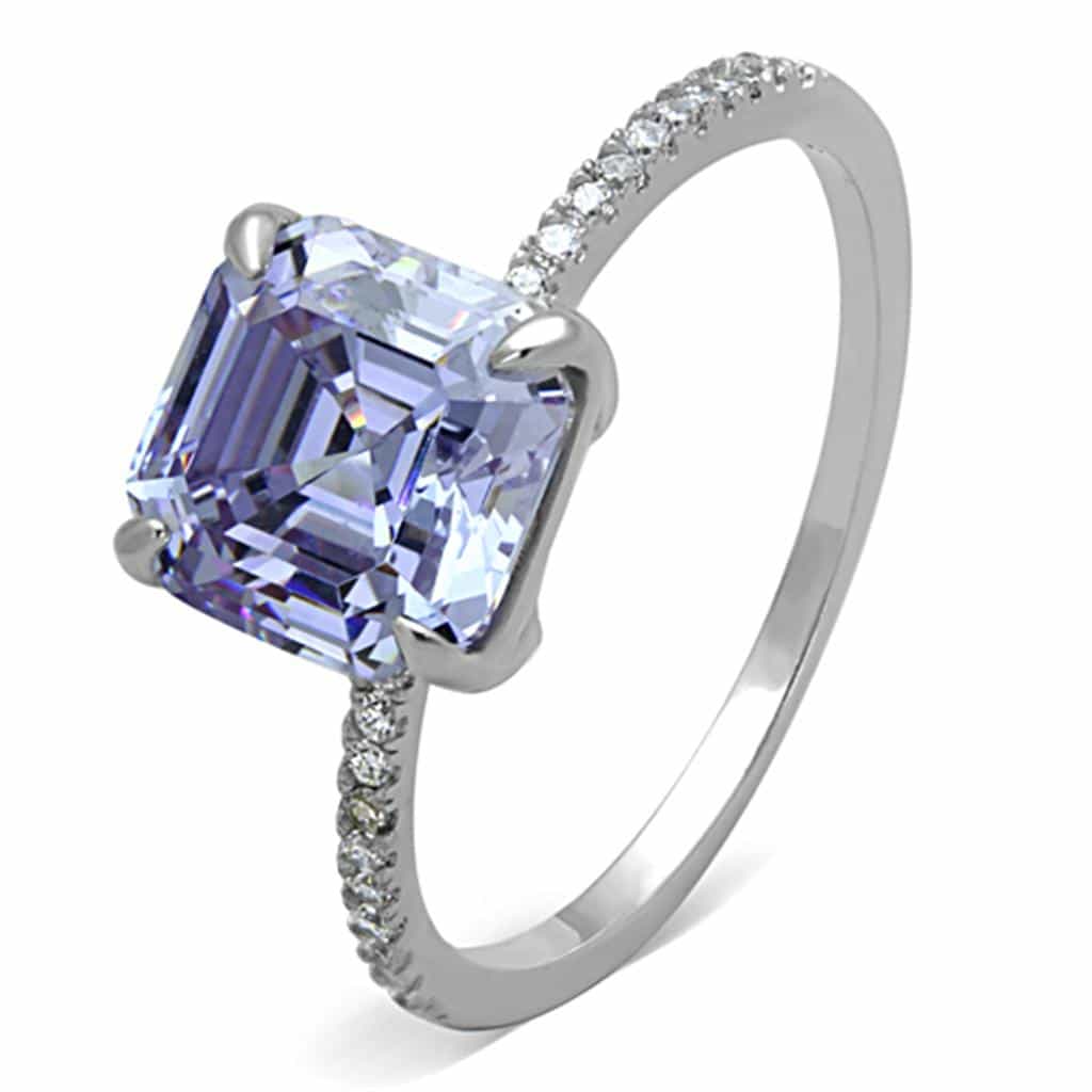 Sterling Silver Oval Halo Setting | The Stainless Jewelry view 11