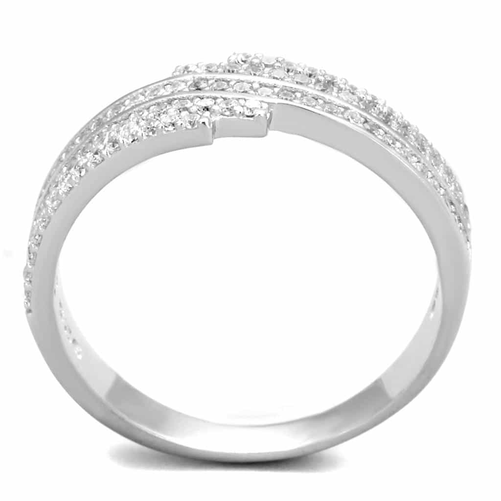Sterling Silver CZ Marquise Halo Solitaire Ring view 8