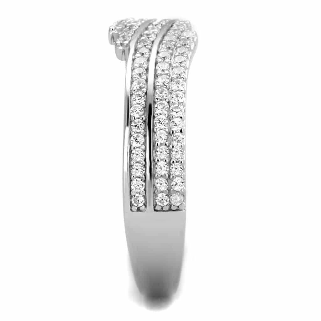 Sterling Silver CZ Marquise Halo Solitaire Ring view 9