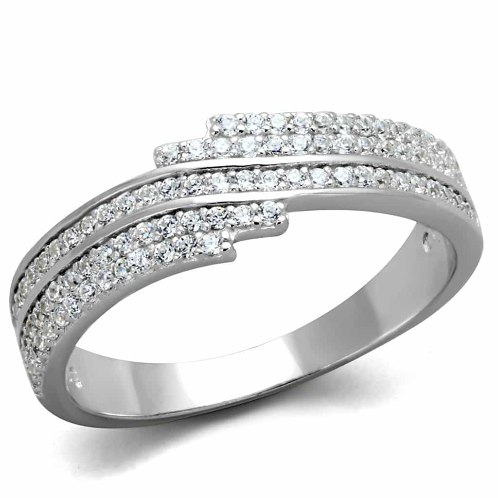 Sterling Silver CZ Marquise Halo Solitaire Ring view 5