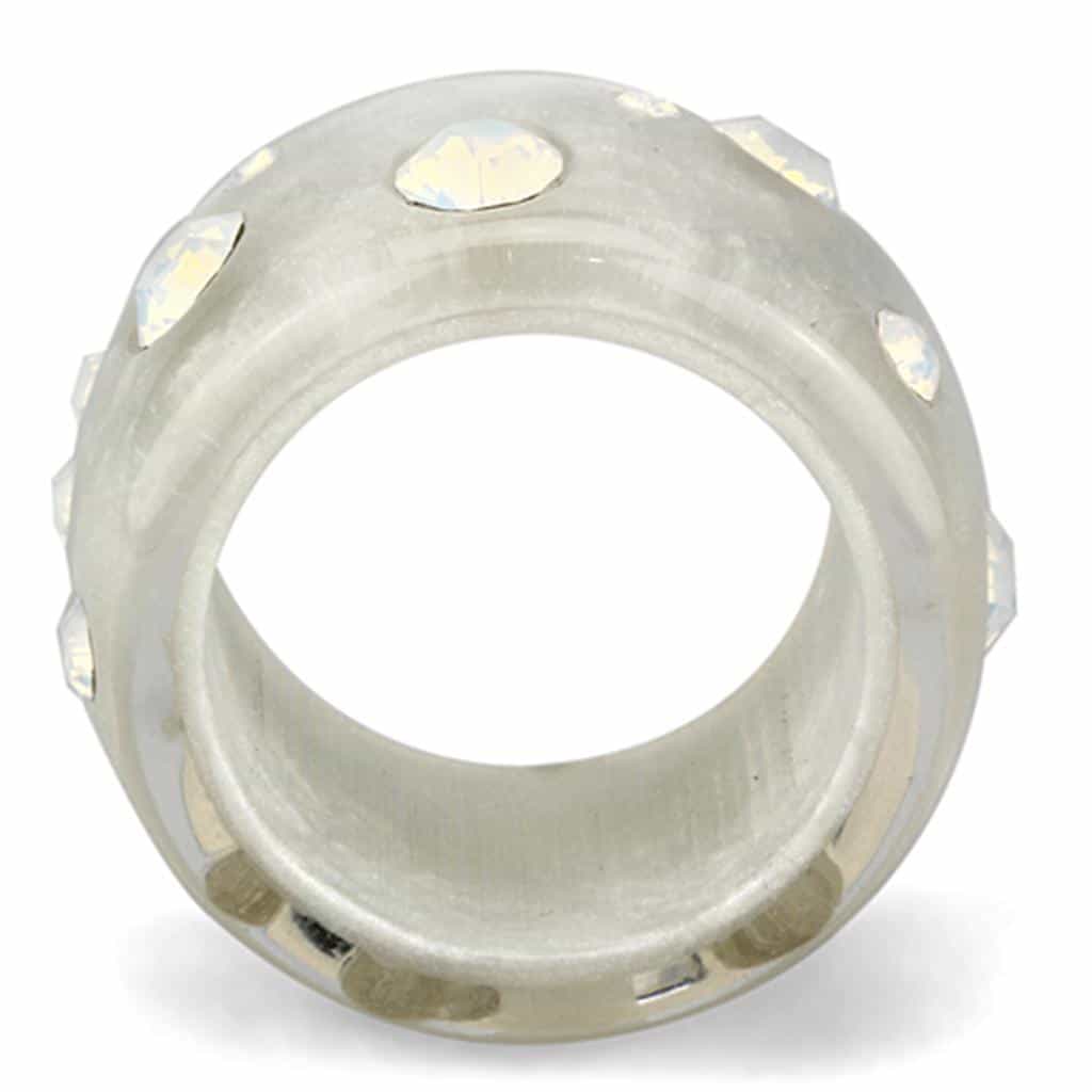 Resin Turquoise Studded Ring | The Stainless Jewelry view 7