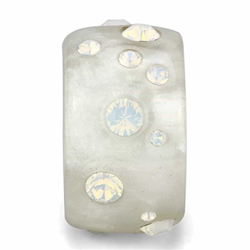 Resin Turquoise Studded Ring | The Stainless Jewelry view 8