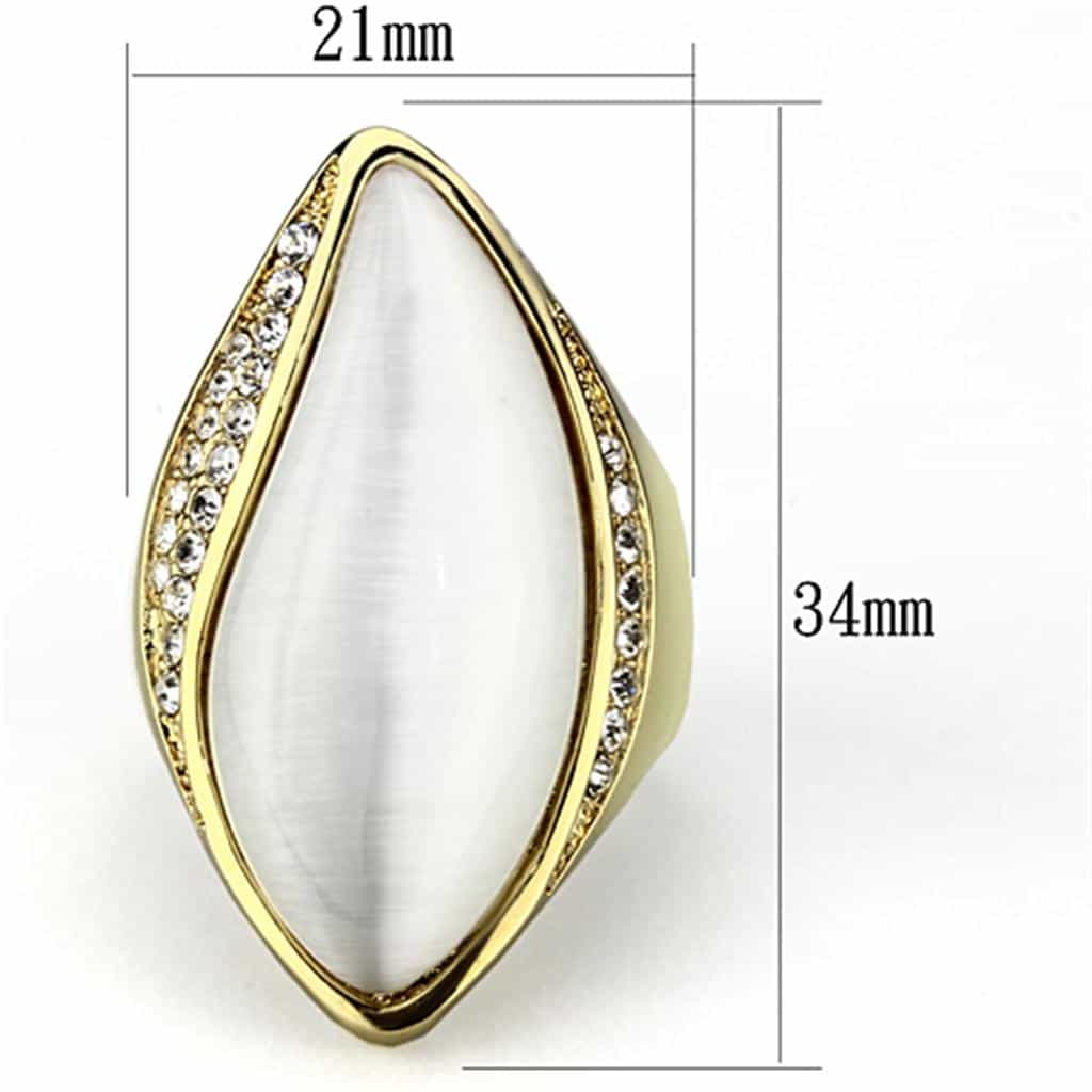 Brass Ivory Charm Ring | The Stainless Jewelry view 6