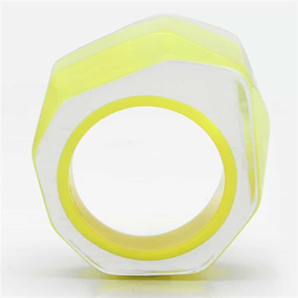 Resin White Bead Ring | The Stainless Jewelry view 7