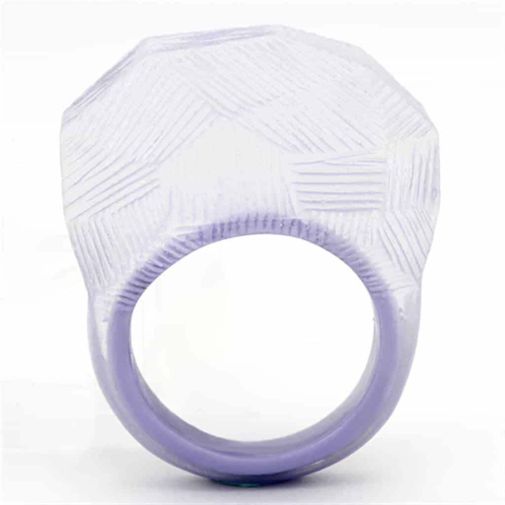 Resin Orange Resin Ring | The Stainless Jewelry view 3