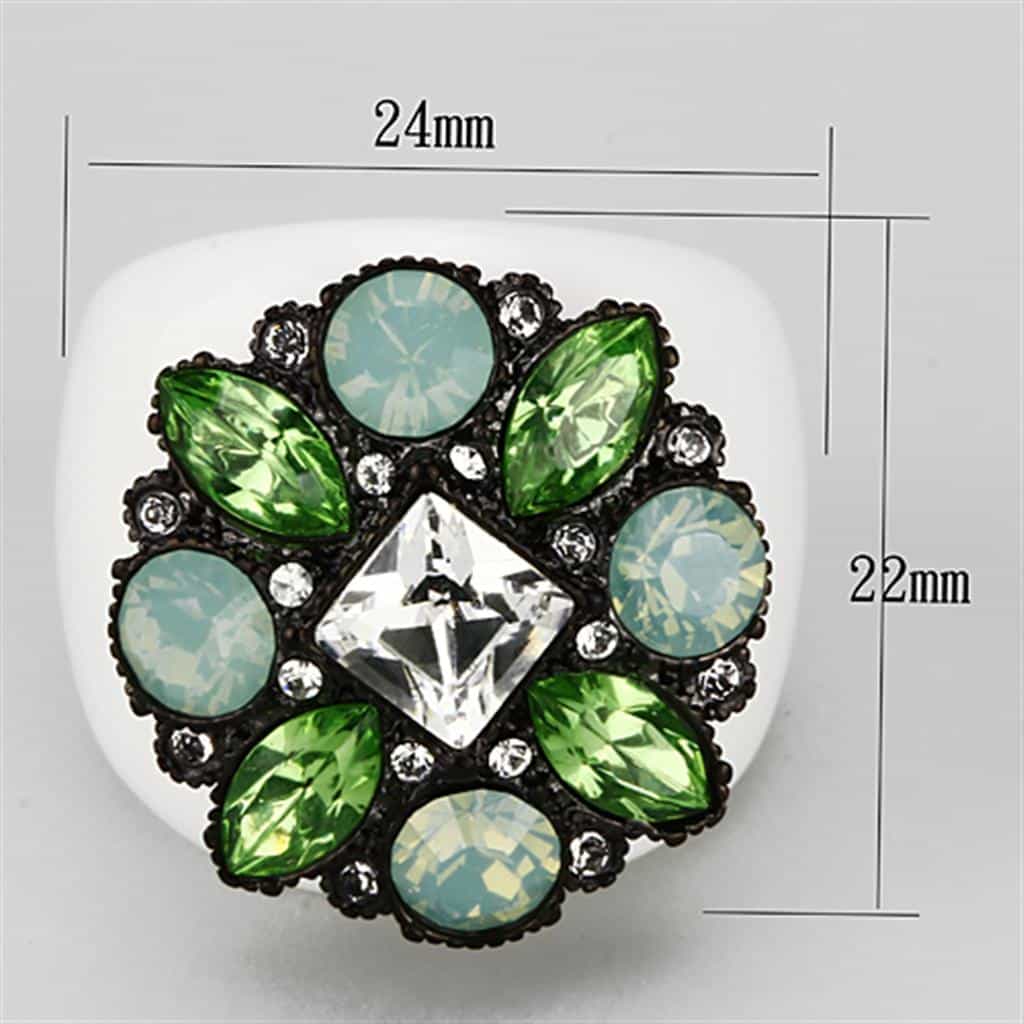 Brass Multi Enamel Band Ring | The Stainless Jewelry view 6