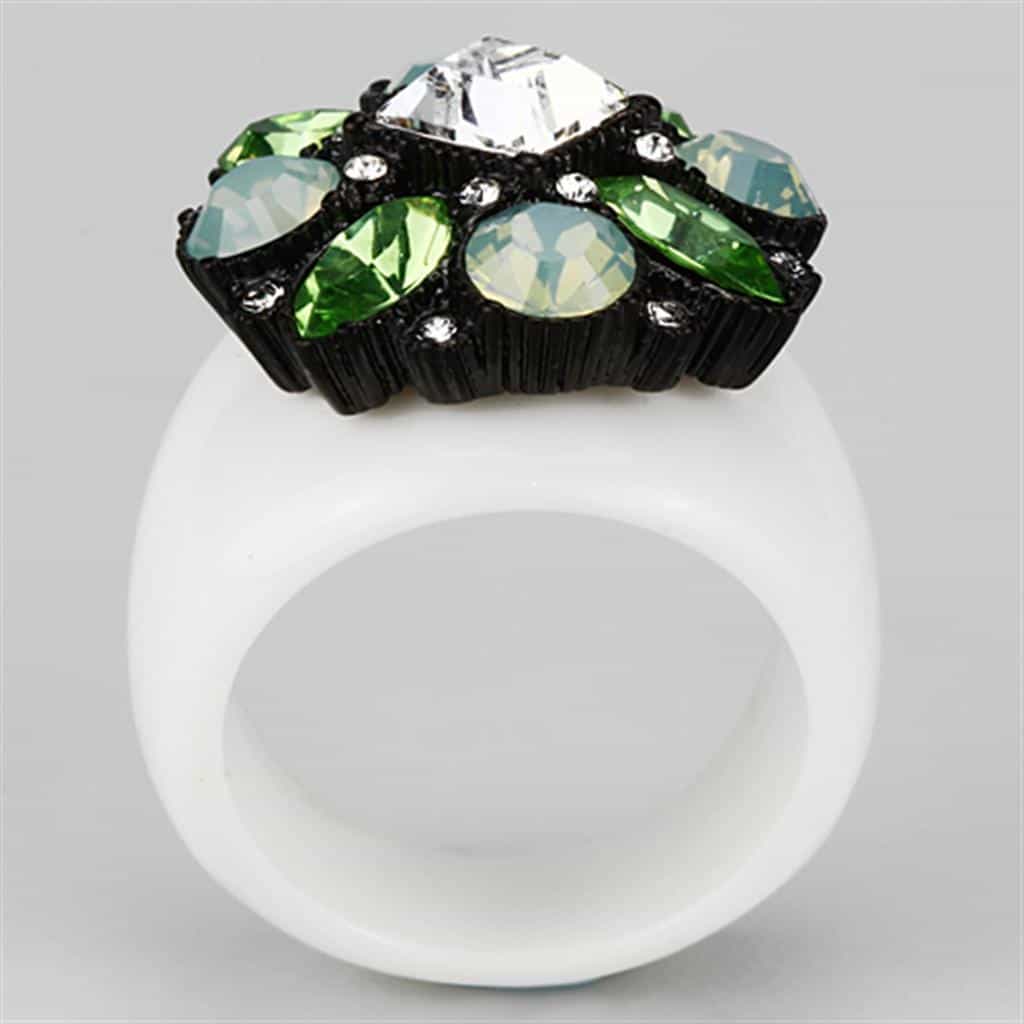 Brass Multi Enamel Band Ring | The Stainless Jewelry view 7