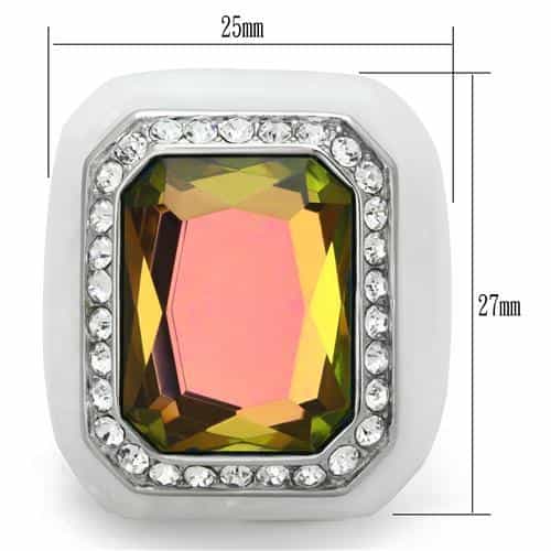 Stainless Steel Bouquet Pattern Ring | The Stainless Jewelry view 2
