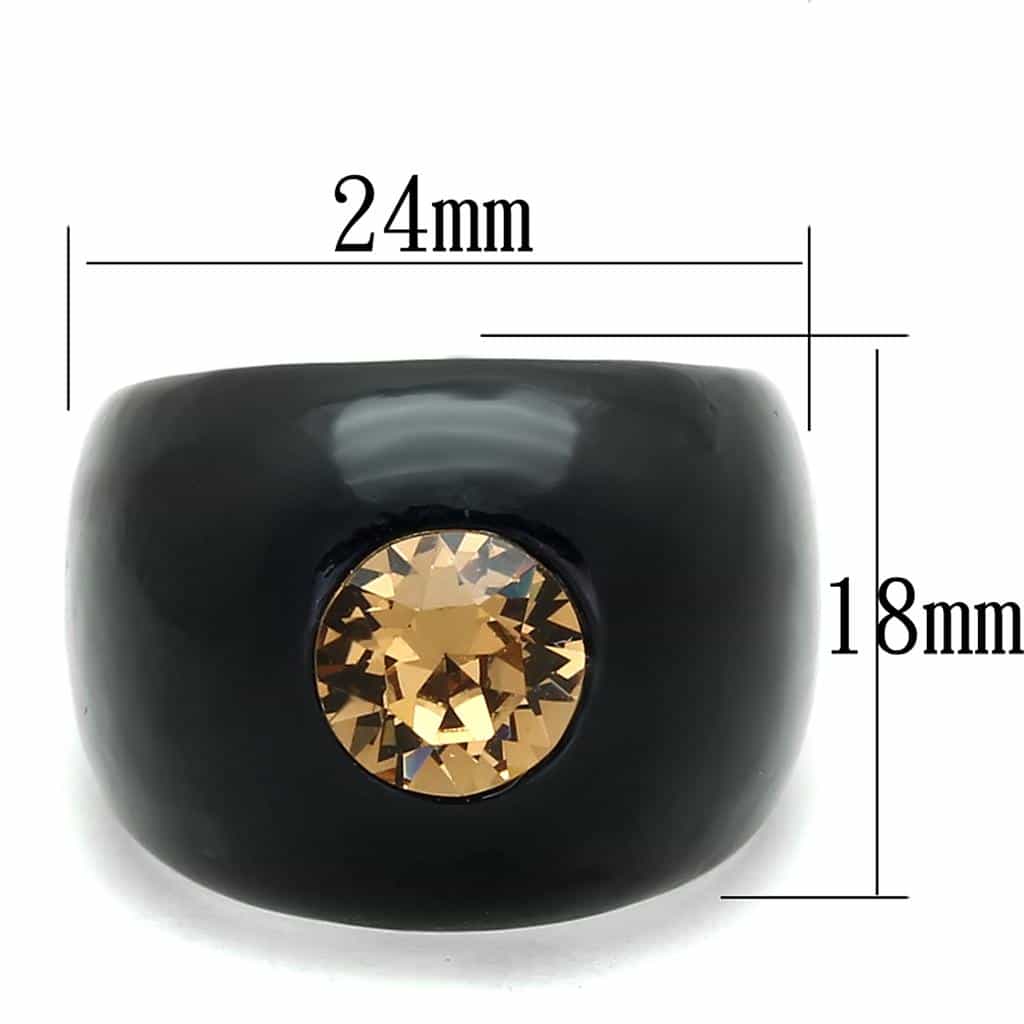 Resin White Cuff Ring | The Stainless Jewelry view 6