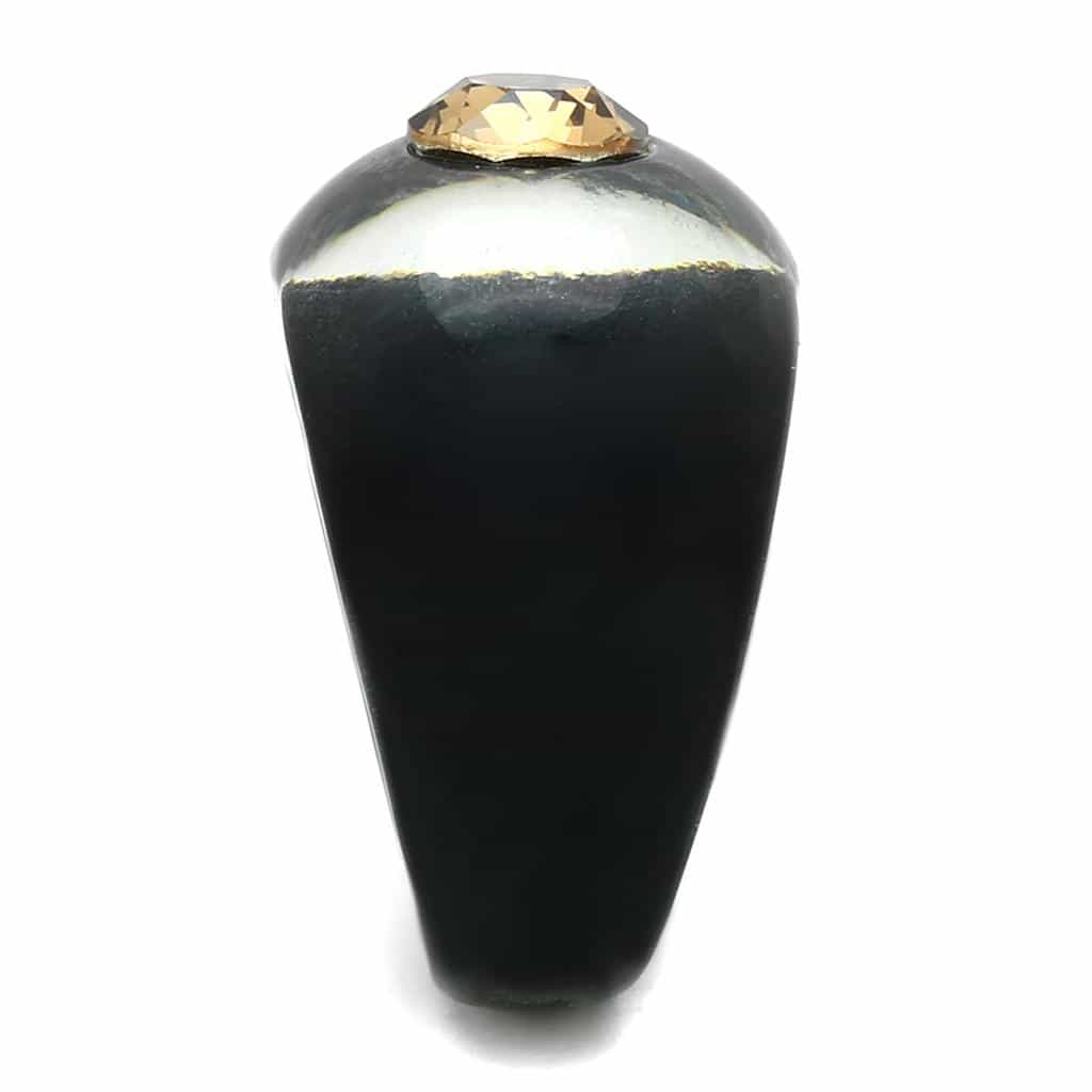 Resin White Cuff Ring | The Stainless Jewelry view 8