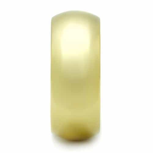 Brass Gold Polished Extra Wide Dome Band Ring view 4