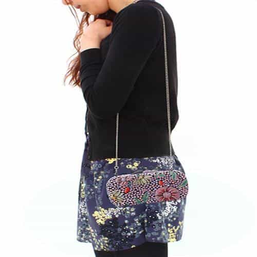 Brass Multicolor Crystal Flower Garden Pill Clutch Ring view 5