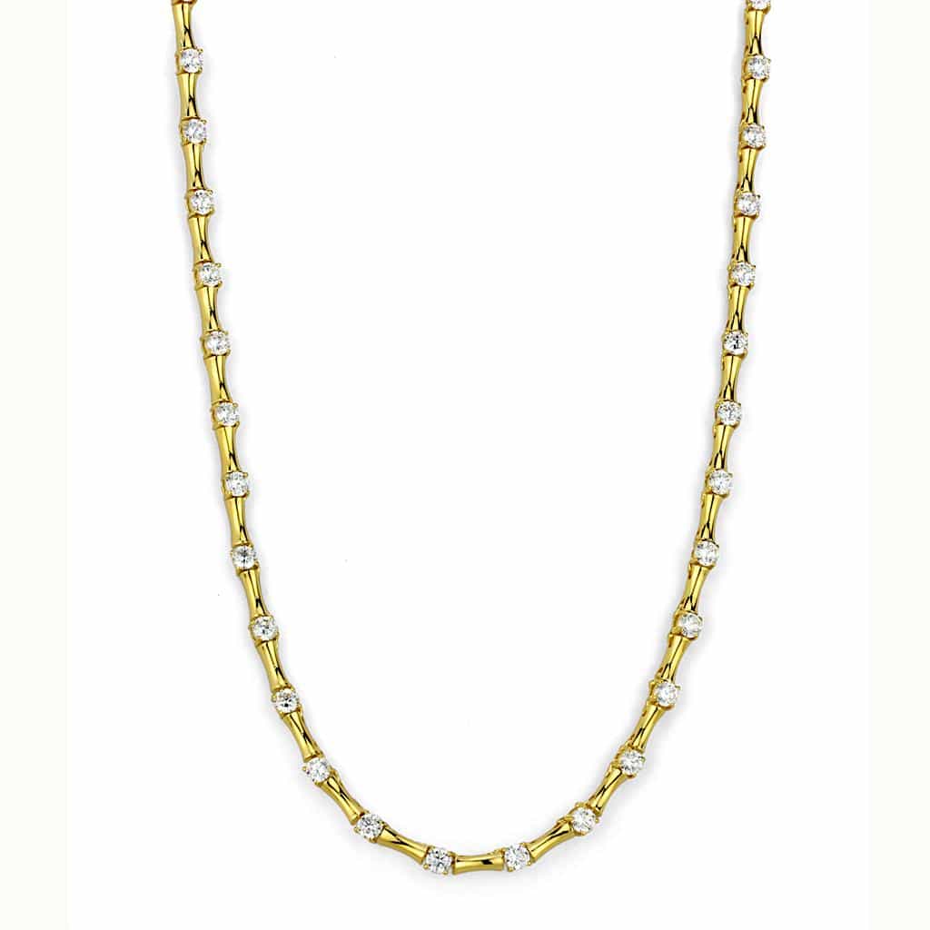 Brass Gold Delicate Chain Necklace | The Stainless Jewelry view 1