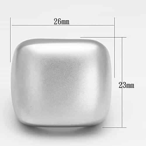 Brass Gold Polished Square Cushion Dome Ring view 2