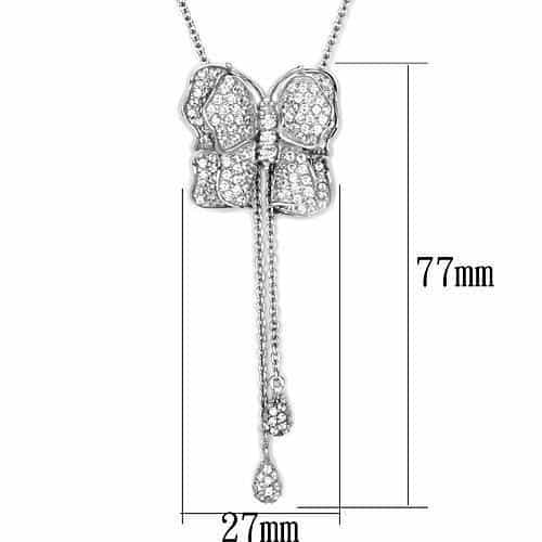 Sterling Silver Butterfly Necklace | The Stainless Jewelry view 2