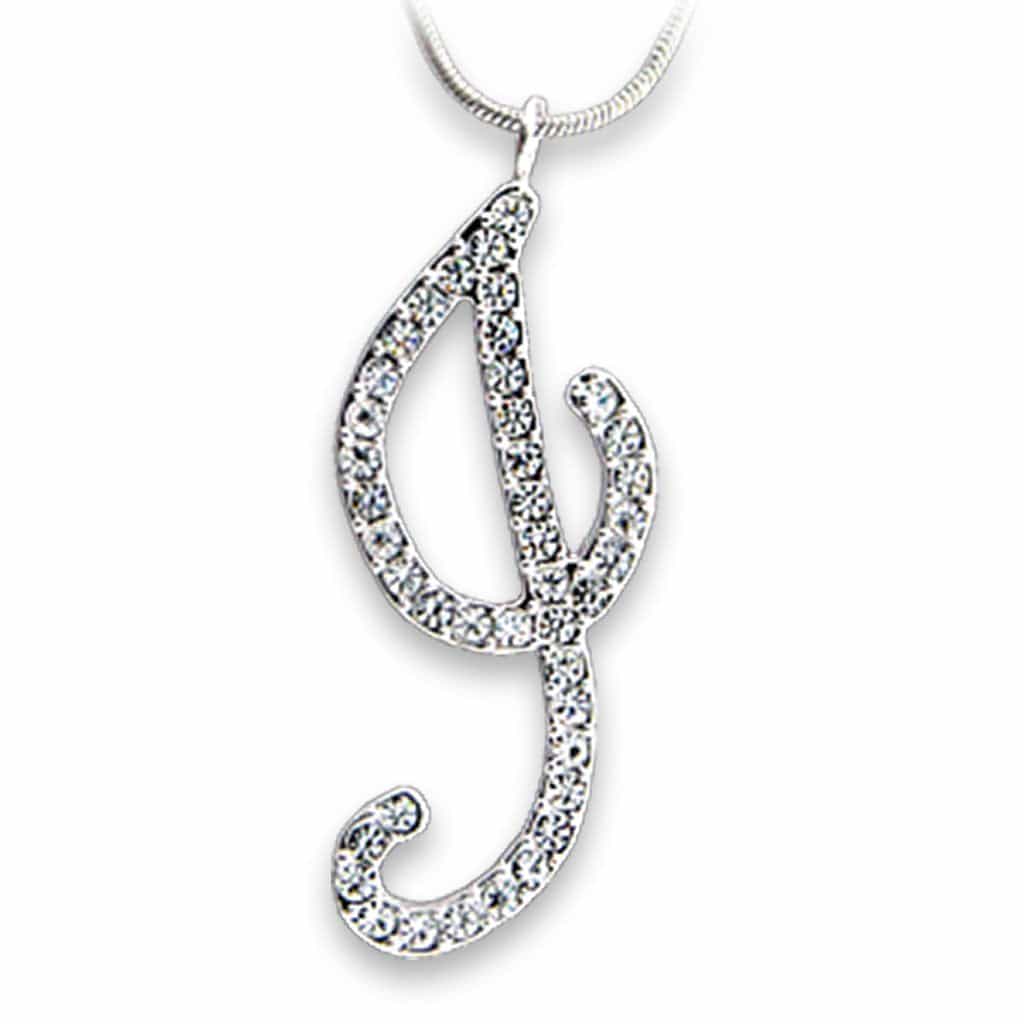 Brass Letter G Ornate Pendant | The Stainless Jewelry view 1