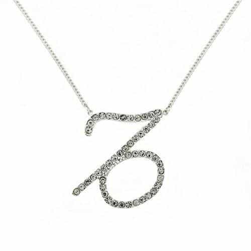 Brass CZ Capricorn Symbol Pendant | The Stainless Jewelry view 1