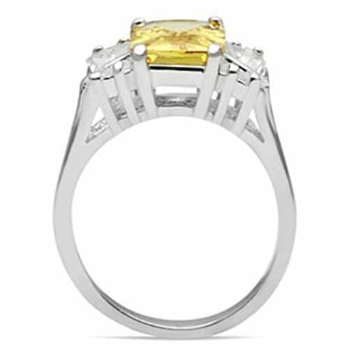 Sterling Silver Princess Square Ring | The Stainless Jewelry view 8