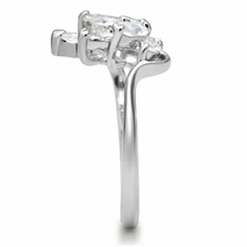 Sterling Silver CZ Marquise Cluster Ring | The Stainless Jewelry view 8