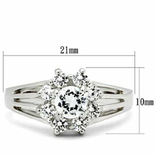 Sterling Silver Round Solitaire Accent Ring view 6