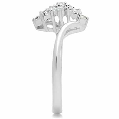 Sterling Silver CZ Star Flower Ring | The Stainless Jewelry view 8