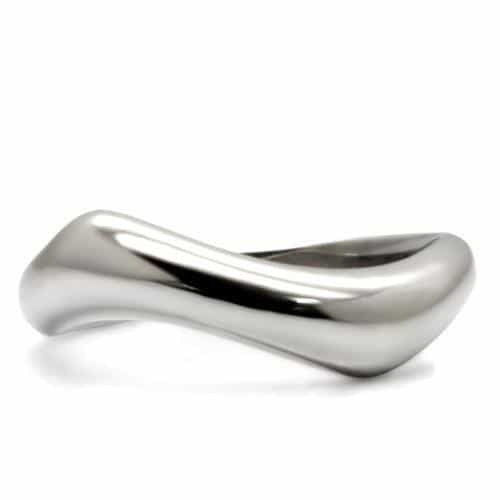 Stainless Steel Fluid Wave Ring | The Stainless Jewelry view 3
