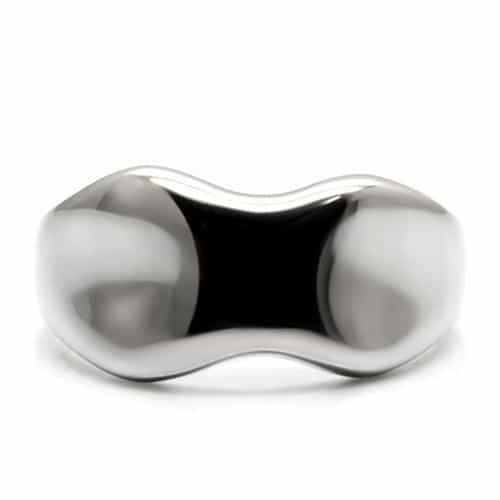 Stainless Steel Organic Curve Ring | The Stainless Jewelry view 8