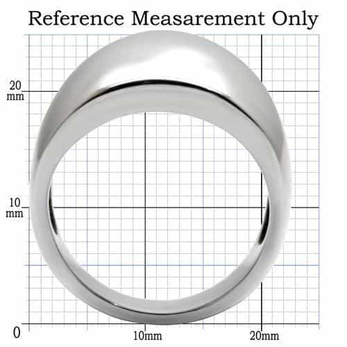 Stainless Steel Dome Signet Ring | The Stainless Jewelry view 7