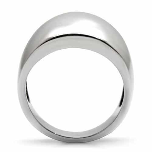 Stainless Steel Dome Signet Ring | The Stainless Jewelry view 9