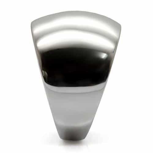 Stainless Steel Dome Signet Ring | The Stainless Jewelry view 10