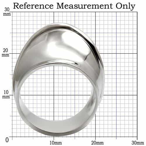 Stainless Steel Wide Dome Band Ring | The Stainless Jewelry view 2