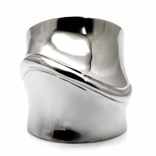 Stainless Steel Wide Dome Band Ring | The Stainless Jewelry view 8
