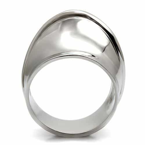 Stainless Steel Wide Dome Band Ring | The Stainless Jewelry view 9