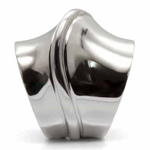 Stainless Steel Wide Dome Band Ring | The Stainless Jewelry view 10