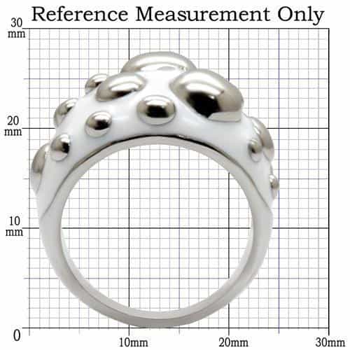Stainless Steel Bubble Raised Dome Ring | The Stainless Jewelry view 2