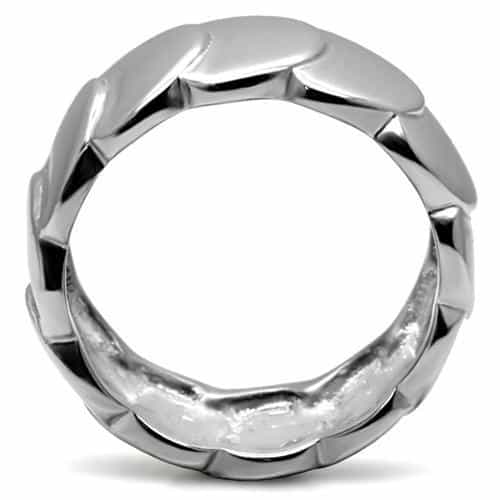 Stainless Steel Polished Heart Multi Dome Ring view 9