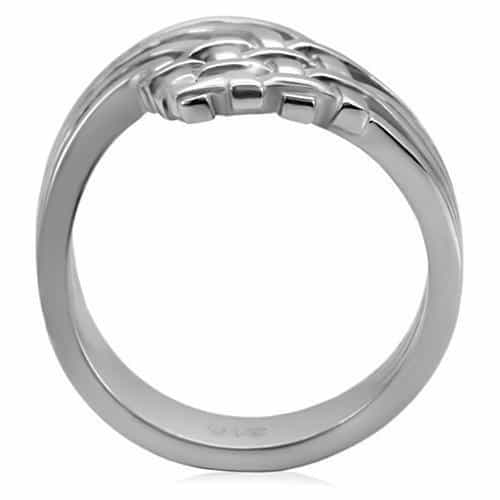 Stainless Steel Woven Basket Ring | The Stainless Jewelry view 9
