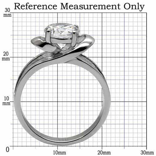 Stainless Steel Round Twist Shank Ring | The Stainless Jewelry view 7