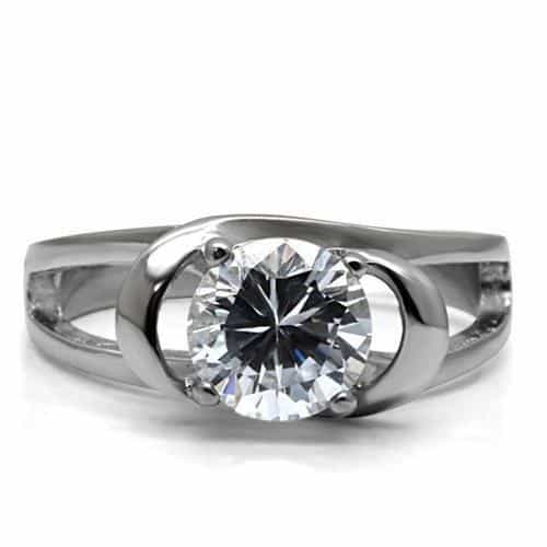 Stainless Steel Round Twist Shank Ring | The Stainless Jewelry view 8