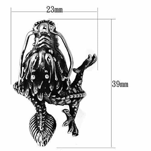 Stainless Steel Dragon Sculpture Statement Ring view 8