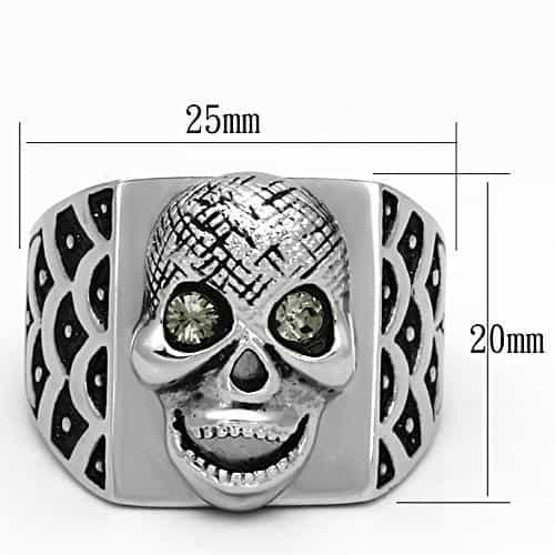 Stainless Steel Leopard Skull Ring | The Stainless Jewelry view 2